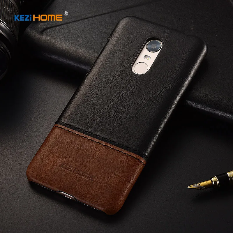 Чехлы для телефонов из 100% натуральной кожи Xiaomi Redmi 5 plus Жесткий Чехол задней