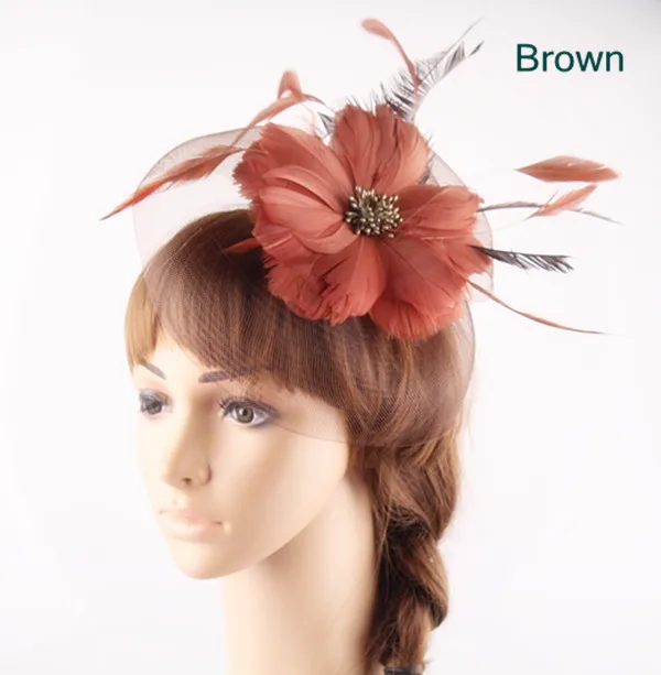 Crinoline Fascinator with Feather Flower Bridal Veil Fashion as Wedding Headwear Party Hair Accessories Multiple Color Select
Crinoline Fascinator with Feather Flower Bridal Veil Fashion as Wedding Headwear Party Hair Accessories Multiple Color Select