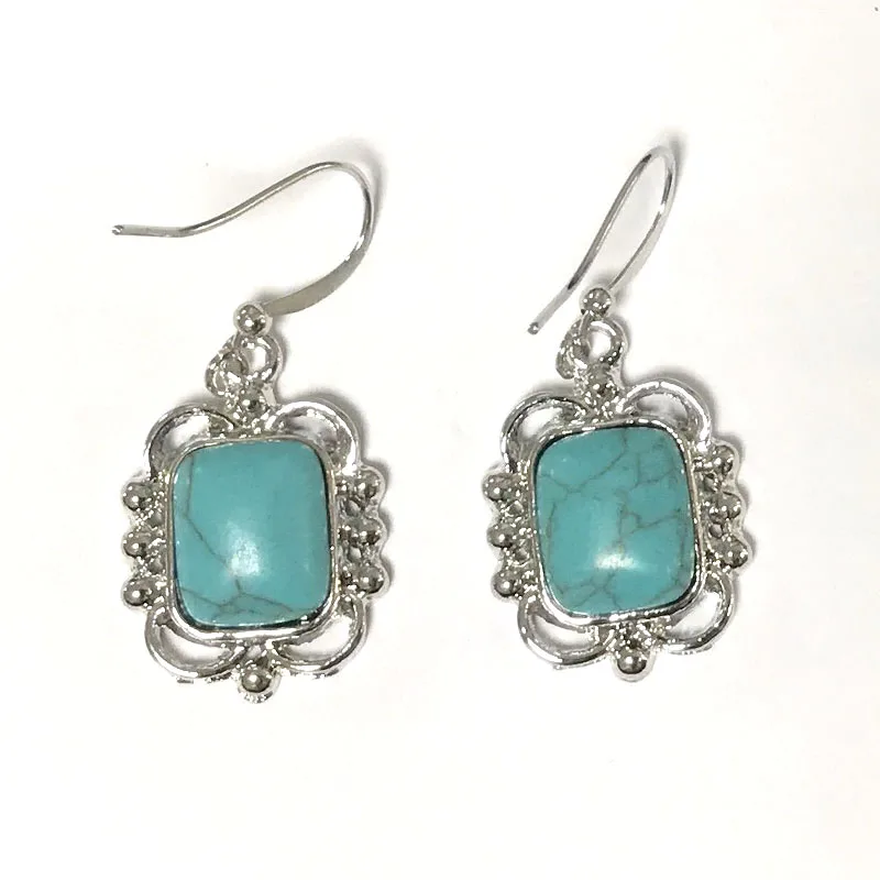 Bohemian Geometry Blue Natural Stone Dangle Earrings Ethnic Tibetan Vintage Drop Earrings for Women Fine Jewelry L5J361
Bohemian Geometry Blue Natural Stone Dangle Earrings Ethnic Tibetan Vintage Drop Earrings for Women Fine Jewelry L5J361