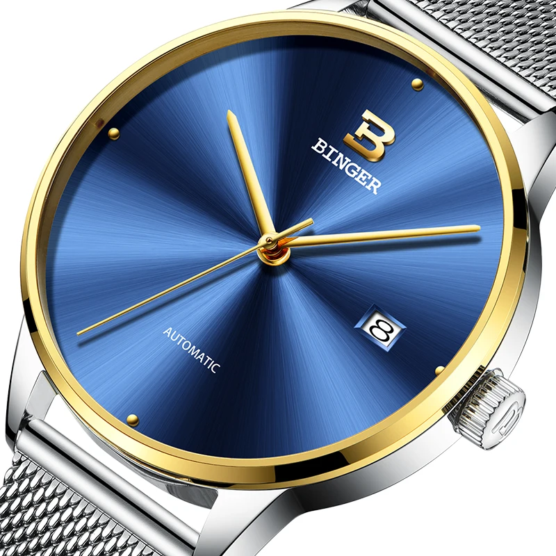 Switzerland BINGER Brand Luxury Japan NH35A Automatic Mechanical Men Watch Sapphire Wristwatches Male Waterproof Clock B-5080M-6
Switzerland BINGER Brand Luxury Japan NH35A Automatic Mechanical Men Watch Sapphire Wristwatches Male Waterproof Clock B-5080M-6