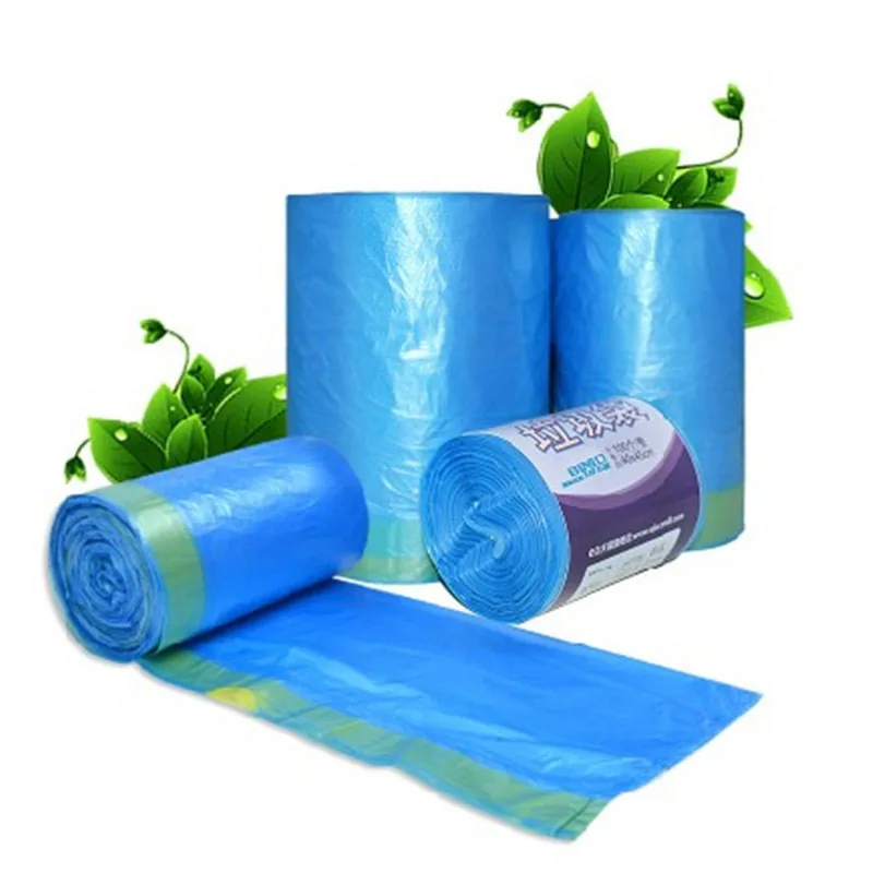 Мешки для мусора ручные совершенно новые импортные HDPE 45X50 см синий в одно время