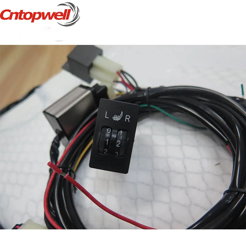 Оптовая продажа углеродного волокна Универсальный 12v Подогрев сиденья
