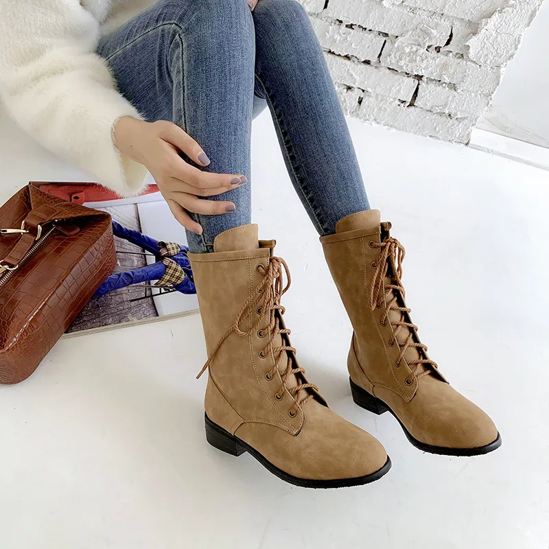 ASUMER large size 34-46 fashion ankle boots for women round toe ladies autumn winter boots cross tied boots women 2020 new
ASUMER large size 34-46 fashion ankle boots for women round toe ladies autumn winter boots cross tied boots women 2020 new