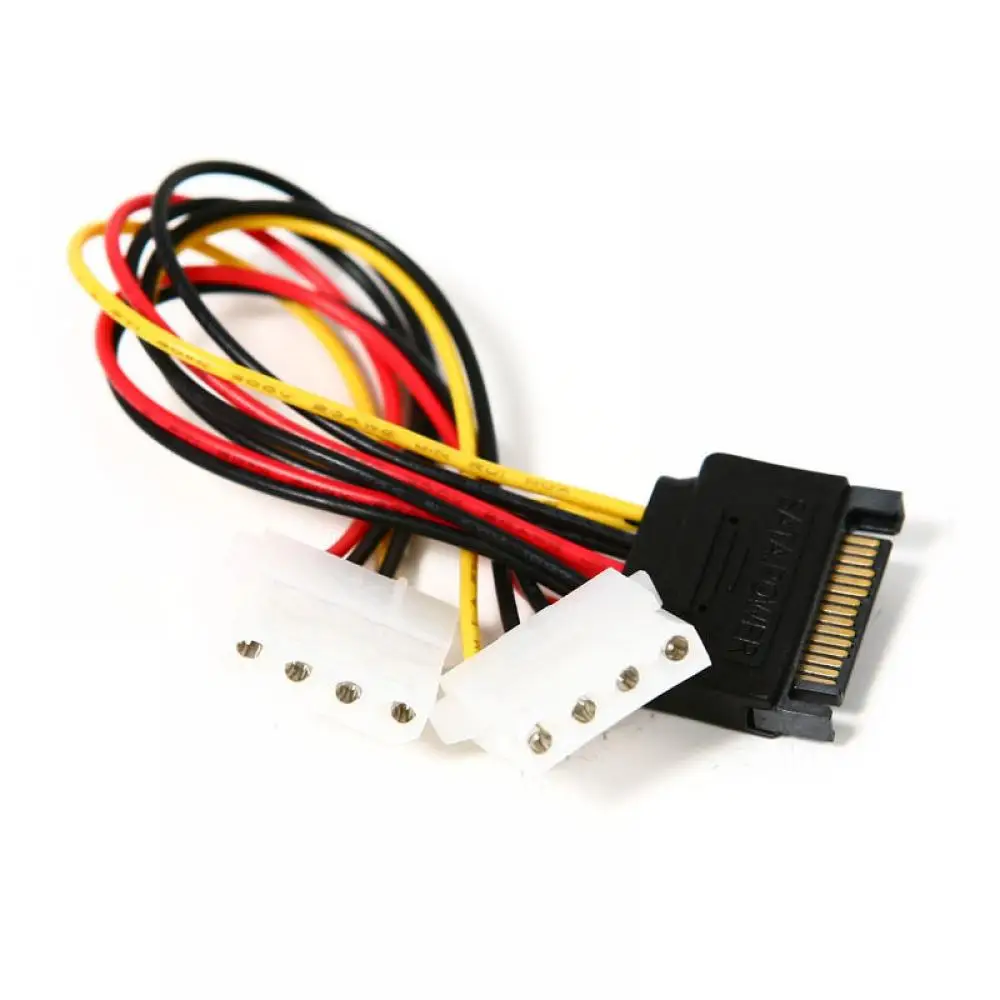 1 шт. кабель адаптера питания, 15-контактный SATA штекер-двойной Molex 4-контактный IDE HDD гнездо, Новинка
1 шт. кабель адаптера питания, 15-контактный SATA штекер-двойной Molex 4-контактный IDE HDD гнездо, Новинка