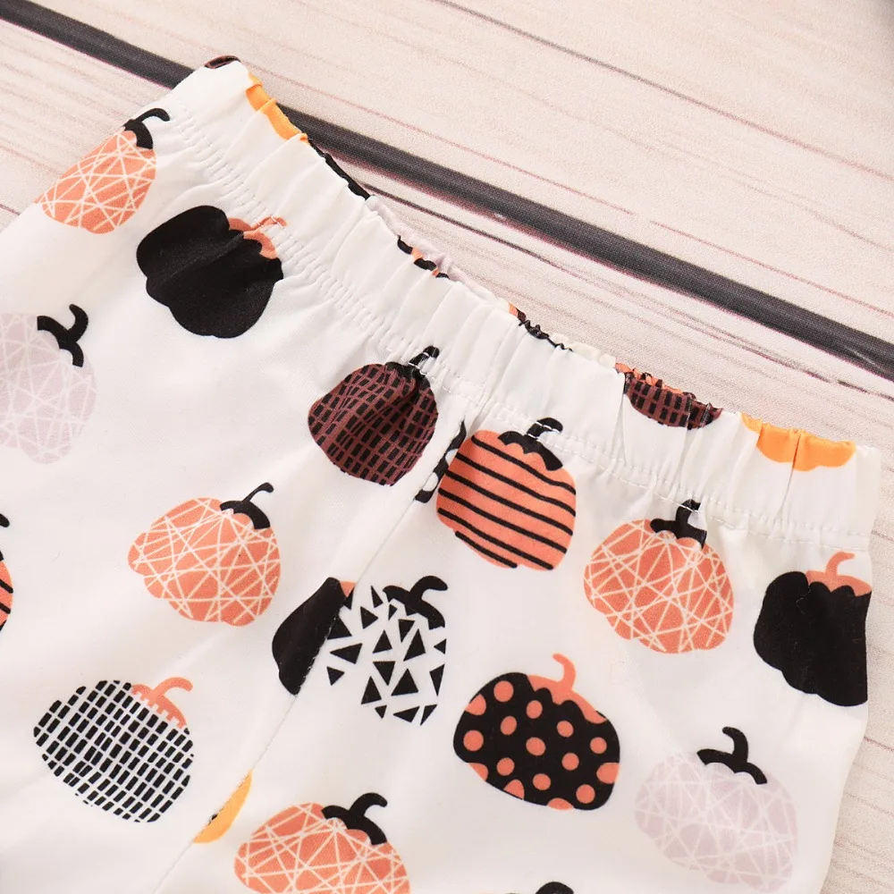 Emotion Moms Cute Cotton Newborn Baby Boy Halloween Tops Romper Pants Hat Outfits Set Clothes