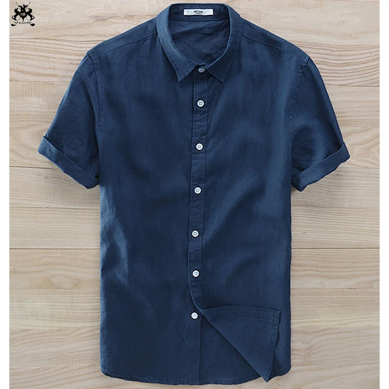 High quality 2020 Fashion Mens 100% linen short sleeve shirts casual mens solid color shirts mens linen shirts slim male tops
High quality 2020 Fashion Mens 100% linen short sleeve shirts casual mens solid color shirts mens linen shirts slim male tops