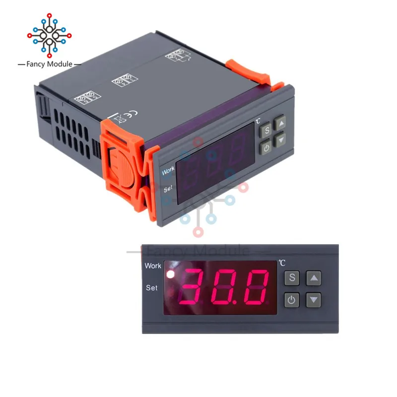 Digital Temperature Controller MH1210W 90-250V 10A 220V Thermostat Regulator with Sensor -50~110C Heating Cooling Control
Digital Temperature Controller MH1210W 90-250V 10A 220V Thermostat Regulator with Sensor -50~110C Heating Cooling Control