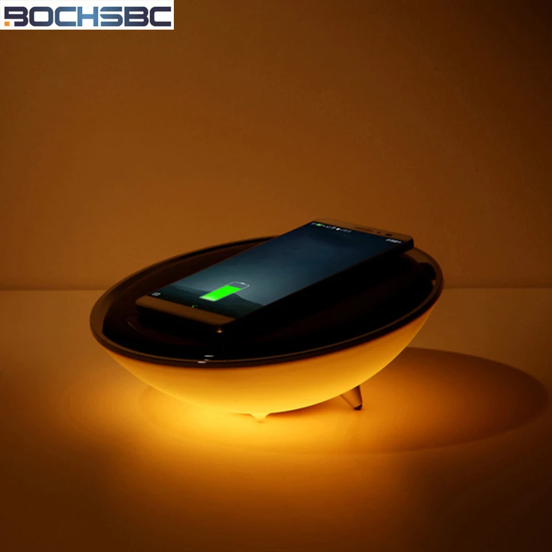 BOCHSBC Wireless Charger Desk Lamp for Bedroom Half Moon Table Charger Lightss for Iphone X/8/8Plus Seven Colors Changeable Lamp
BOCHSBC Wireless Charger Desk Lamp for Bedroom Half Moon Table Charger Lightss for Iphone X/8/8Plus Seven Colors Changeable Lamp