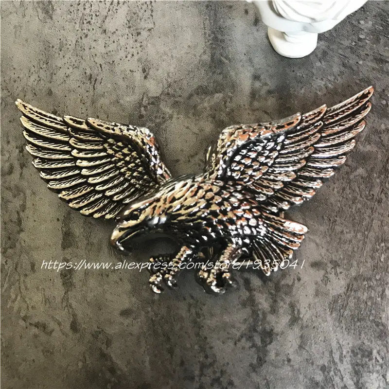 Retail Fashionl Silver Metal Belt Buckle 3D Exquisite Eagle Buckles Fit 4cm Wide Belt Men,Women Jeans,Clothes accessories
Retail Fashionl Silver Metal Belt Buckle 3D Exquisite Eagle Buckles Fit 4cm Wide Belt Men,Women Jeans,Clothes accessories