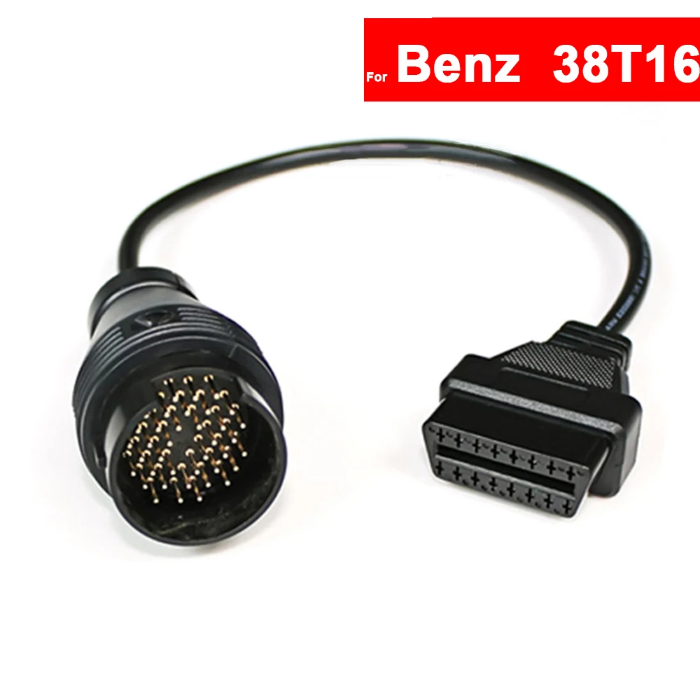 OBD2 OBDII 38Pin к 16Pin Разъем Автомобильный диагностический адаптер кабель для Mercedes Benz Черный Бесплатная доставка
OBD2 OBDII 38Pin к 16Pin Разъем Автомобильный диагностический адаптер кабель для Mercedes Benz Черный Бесплатная доставка