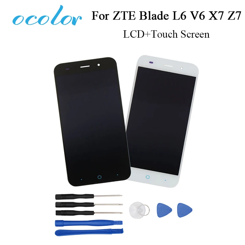 Ocolor для zte Blade L6 V6 X7 Z7 ЖК дисплей и сенсорный экран дигитайзер сборка Мобильные