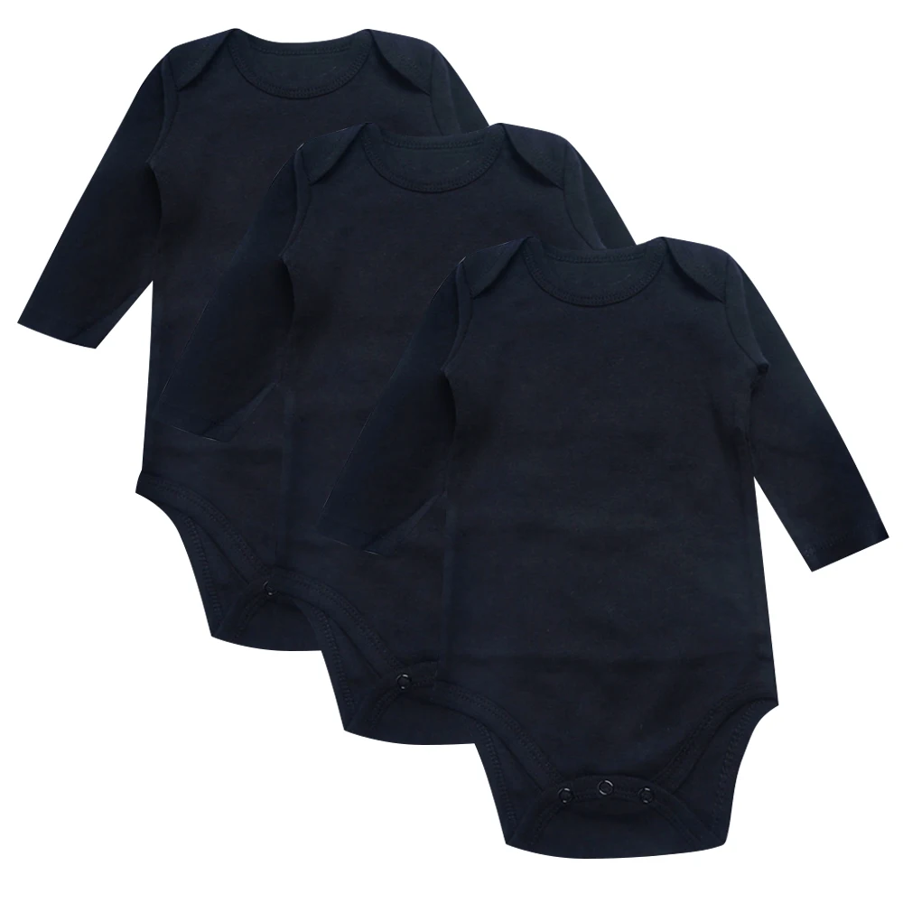 3PCS/Lot Baby Bodysuits Clothes Long Sleeve Solid color black and white Newborn Unisex Boys Girl Summer Infant Jumpsuit
3PCS/Lot Baby Bodysuits Clothes Long Sleeve Solid color black and white Newborn Unisex Boys Girl Summer Infant Jumpsuit