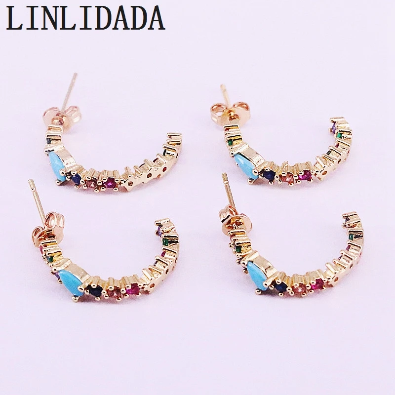 8Pairs Elegant cz Stud Earring for Women Colourful Zirconia Paved c Trendy Style Stud Earring
8Pairs Elegant cz Stud Earring for Women Colourful Zirconia Paved c Trendy Style Stud Earring