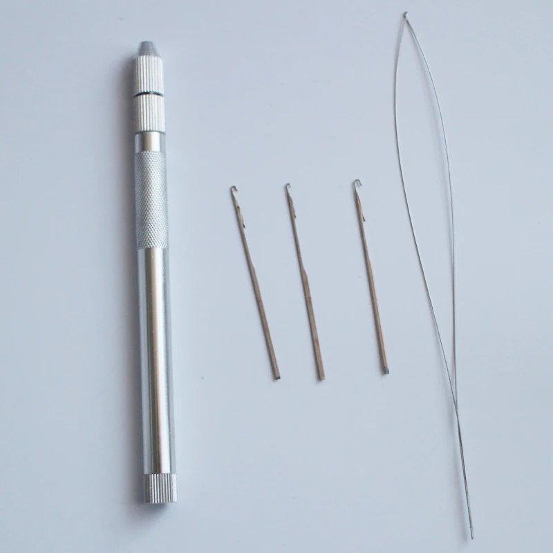 3pieces Hooking Aluminium Pulling Needles + 1 Holder KIT Make Lace Wigs Micro Rings Loop Hair /cold fusion hair Tools
3pieces Hooking Aluminium Pulling Needles + 1 Holder KIT Make Lace Wigs Micro Rings Loop Hair /cold fusion hair Tools
