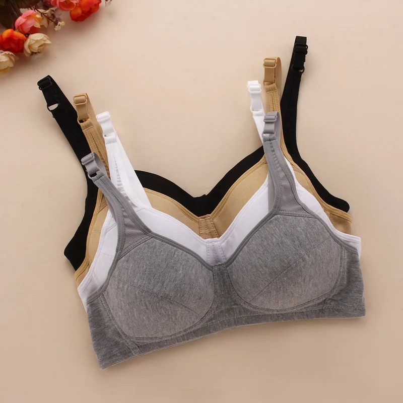 Summer student uniforms impervious cotton underwear adjustable solid developmental girls bra free shipping # 7014
Summer student uniforms impervious cotton underwear adjustable solid developmental girls bra free shipping # 7014