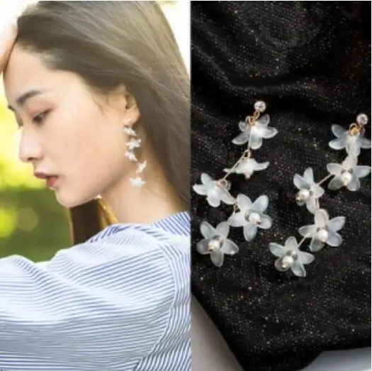 Ed 0205 мягкий белый полупрозрачный кристалл роза цветок Персиковое сердце любовь