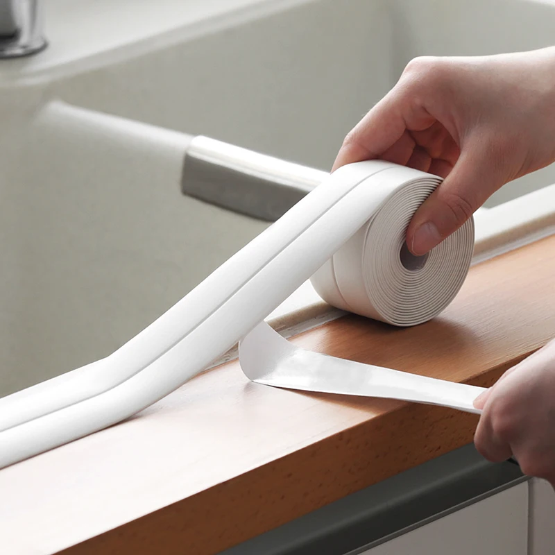 PVC Self-adhesive Tape Kitchen Water-proof Mildew-Proof Sink Joint Crevice Sticker Bathroom Wall Sealing Tools Sticking Strip
PVC Self-adhesive Tape Kitchen Water-proof Mildew-Proof Sink Joint Crevice Sticker Bathroom Wall Sealing Tools Sticking Strip