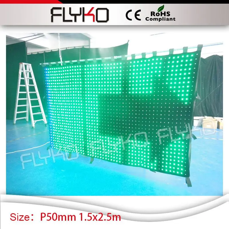 Мягкий дисплей P50mm 1,5 m * 2,5 m, гибкий занавес rgb3 в 1, светодиодная ткань для видеосъемки
Мягкий дисплей P50mm 1,5 m * 2,5 m, гибкий занавес rgb3 в 1, светодиодная ткань для видеосъемки
