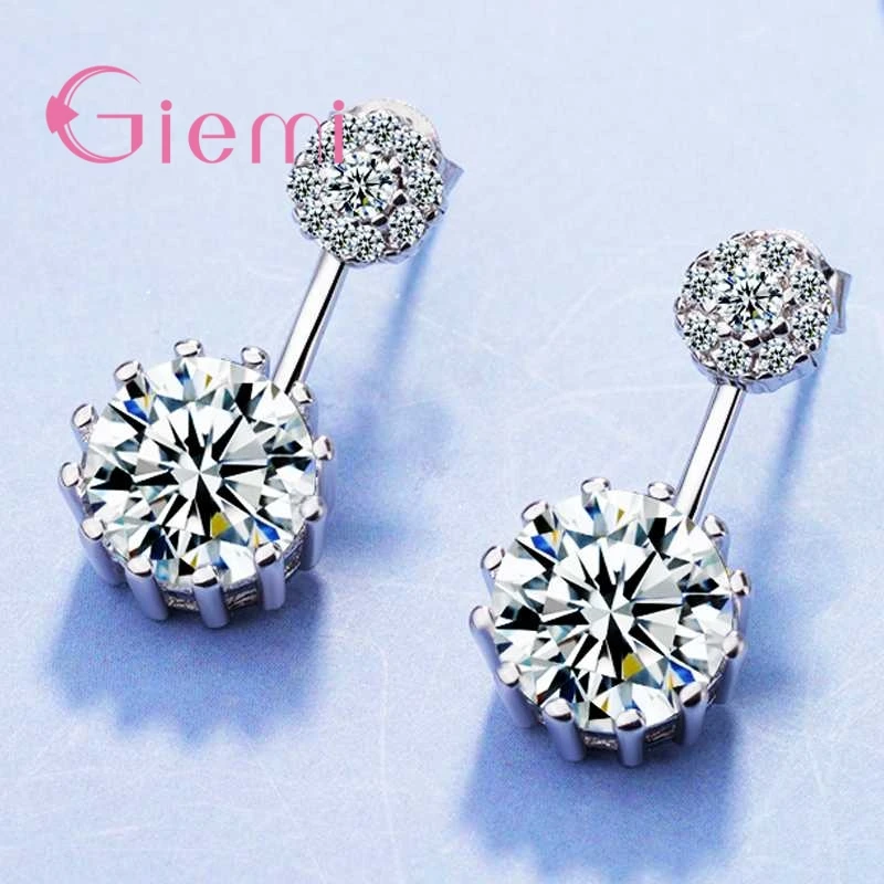 Classic Round Crystal Stud Earrings and Cubic Zirconia for Women's Wedding Accessories
Classic Round Crystal Stud Earrings and Cubic Zirconia for Women's Wedding Accessories