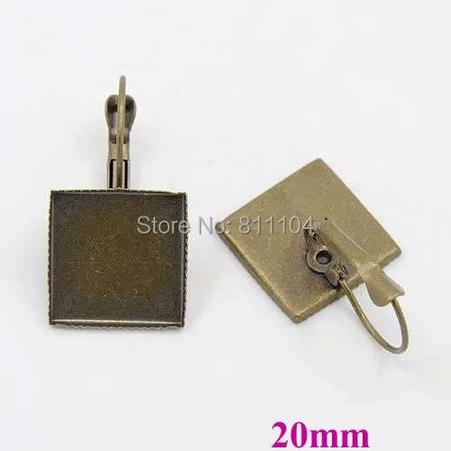 20x20mm Antique Bronze Plated Square Bezel Blank Bases Cabochons Settings Clip hook Earrings Findings Fittings bulk Wholesale
20x20mm Antique Bronze Plated Square Bezel Blank Bases Cabochons Settings Clip hook Earrings Findings Fittings bulk Wholesale