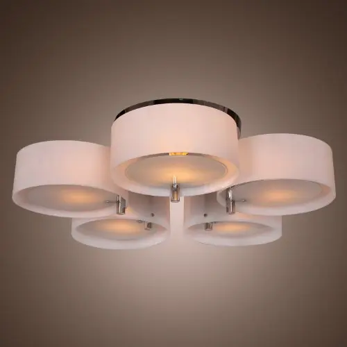 Modern Acrylic Chandelier with 5 lights Flush Mount Ceiling Light Fixture (Chrome Finish) for Study Room/Office,
Modern Acrylic Chandelier with 5 lights Flush Mount Ceiling Light Fixture (Chrome Finish) for Study Room/Office,