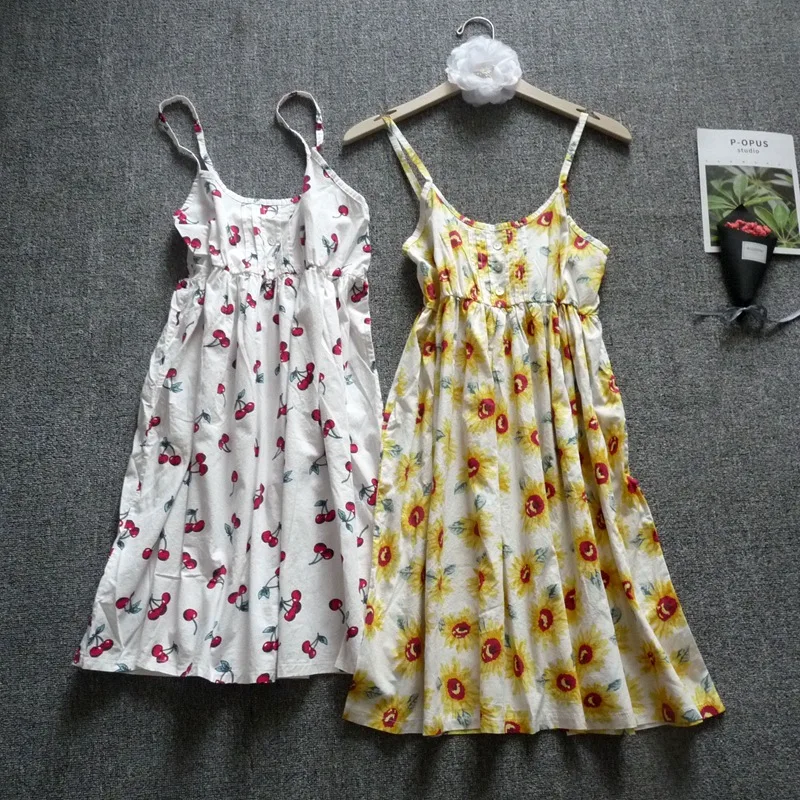 Shuchan Sundresses With Straps Summer Dress Cotton Spaghetti Strap Bohemian Print Sleeveless Mini Dresses Cherry sunflower
Shuchan Sundresses With Straps Summer Dress Cotton Spaghetti Strap Bohemian Print Sleeveless Mini Dresses Cherry sunflower