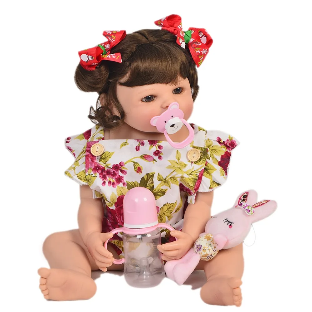 Reborn dolls 55cm Full Silicone Body Reborn Baby Doll Toy For Girl Vinyl Newborn Princess Babies Bebes reborn toys gift
Reborn dolls 55cm Full Silicone Body Reborn Baby Doll Toy For Girl Vinyl Newborn Princess Babies Bebes reborn toys gift