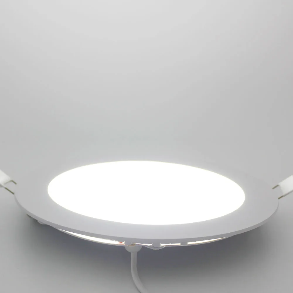 

Dimmable Led Panel Downlight Ultra Thin 3w 5w 7w 9w 12w 15w 18w Round Ceiling Recessed Light AC 85-265V Lamp