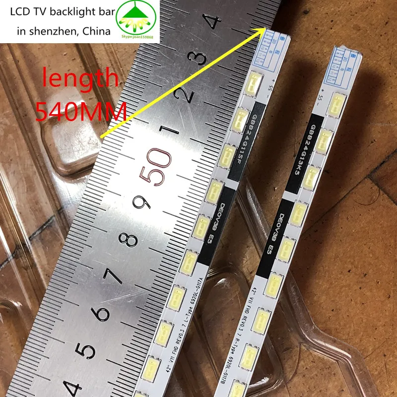 2 шт./лот Новинка для changhong 3DTV42860IX подсветка 3660L-0374A 6920L-0117A 6920L-0117B экран LC420EUN SDF1 1 шт. = 55LED 540 мм
2 шт./лот Новинка для changhong 3DTV42860IX подсветка 3660L-0374A 6920L-0117A 6920L-0117B экран LC420EUN SDF1 1 шт. = 55LED 540 мм