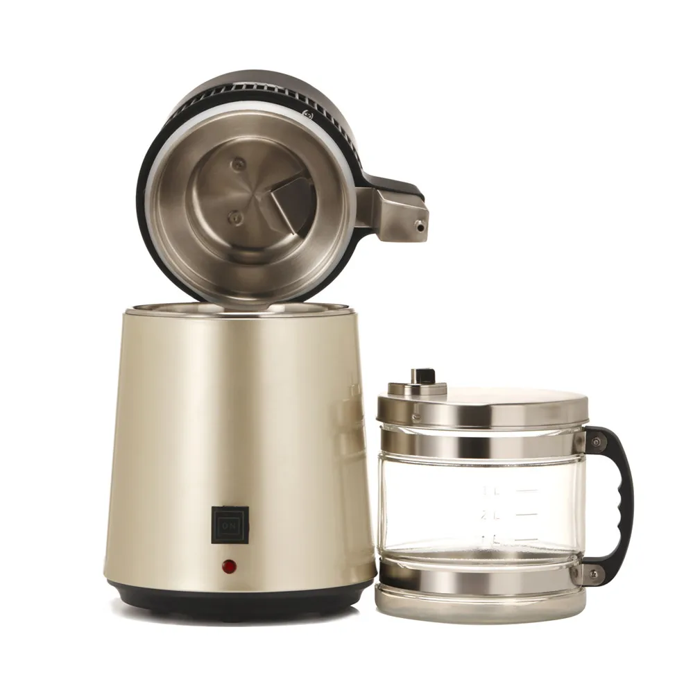 Дистиллятор для чистой воды, нержавеющая сталь, внутренняя стеклянная столешница
Дистиллятор для чистой воды, нержавеющая сталь, внутренняя стеклянная столешница