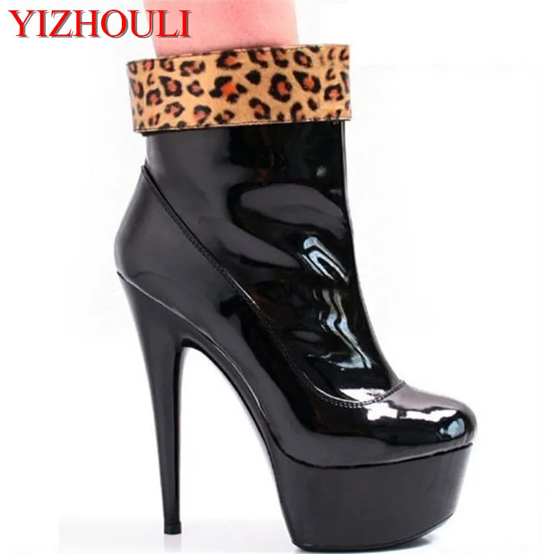 6 Inch Sexy Shoes For Women Sexy Leopard Print Fashion 15cm High-Heeled Shoes Sexy Fashion Ankle Boots Platforms Shoes
6 Inch Sexy Shoes For Women Sexy Leopard Print Fashion 15cm High-Heeled Shoes Sexy Fashion Ankle Boots Platforms Shoes