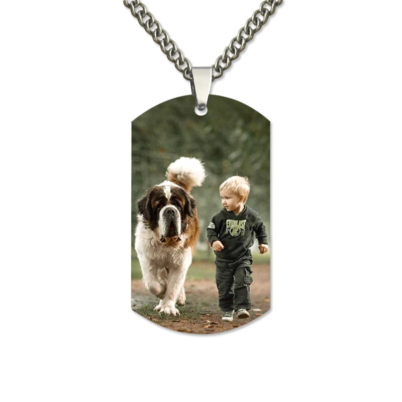 AILIN Personalized Color Photo Stainless Steel Necklace Engraved Dog Tag Pendant Memorial Gift
AILIN Personalized Color Photo Stainless Steel Necklace Engraved Dog Tag Pendant Memorial Gift