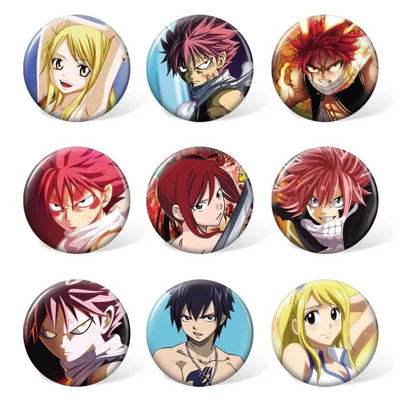 FAIRY TAIL Anime Cartoon Badge Natsu and Lucy Heartfilia Costume Brooch Backpack or Bag Accessories (9pcs/set )
FAIRY TAIL Anime Cartoon Badge Natsu and Lucy Heartfilia Costume Brooch Backpack or Bag Accessories (9pcs/set )