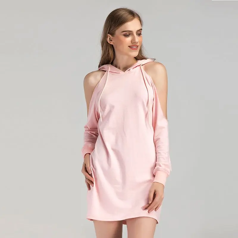 Pink Color Long Sleeve Hoodies Off Shoulder Sweatskirts Dress Highstreet Hoodies Casual Cotton Sweatshirts with Hats for Woman
Pink Color Long Sleeve Hoodies Off Shoulder Sweatskirts Dress Highstreet Hoodies Casual Cotton Sweatshirts with Hats for Woman