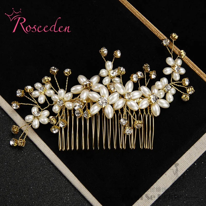 Simulated Pearl rhinestone hair ornament Bridal Headpiece wedding accessories Bridal Floral Hair Comb Head Pieces RE706
Simulated Pearl rhinestone hair ornament Bridal Headpiece wedding accessories Bridal Floral Hair Comb Head Pieces RE706