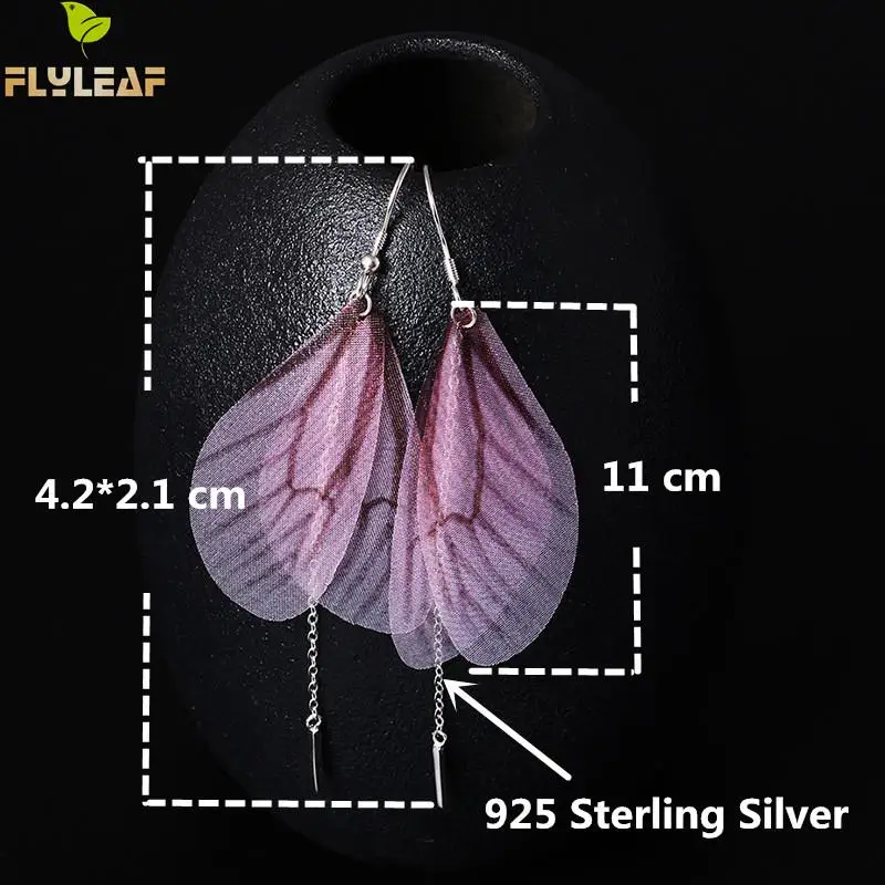 Flyleaf 100% Sterling Silver Insect Wing Long Tassel Earrings For Women Creative Lady Fashion Jewelry
Flyleaf 100% Sterling Silver Insect Wing Long Tassel Earrings For Women Creative Lady Fashion Jewelry