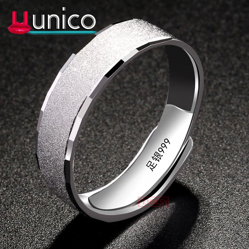 UUNICO 100% Natural Silver Rings for Men and Women Real 925 Sterling Silver Jewelry Unique Frosted Flakes Couple Finger Rings
UUNICO 100% Natural Silver Rings for Men and Women Real 925 Sterling Silver Jewelry Unique Frosted Flakes Couple Finger Rings