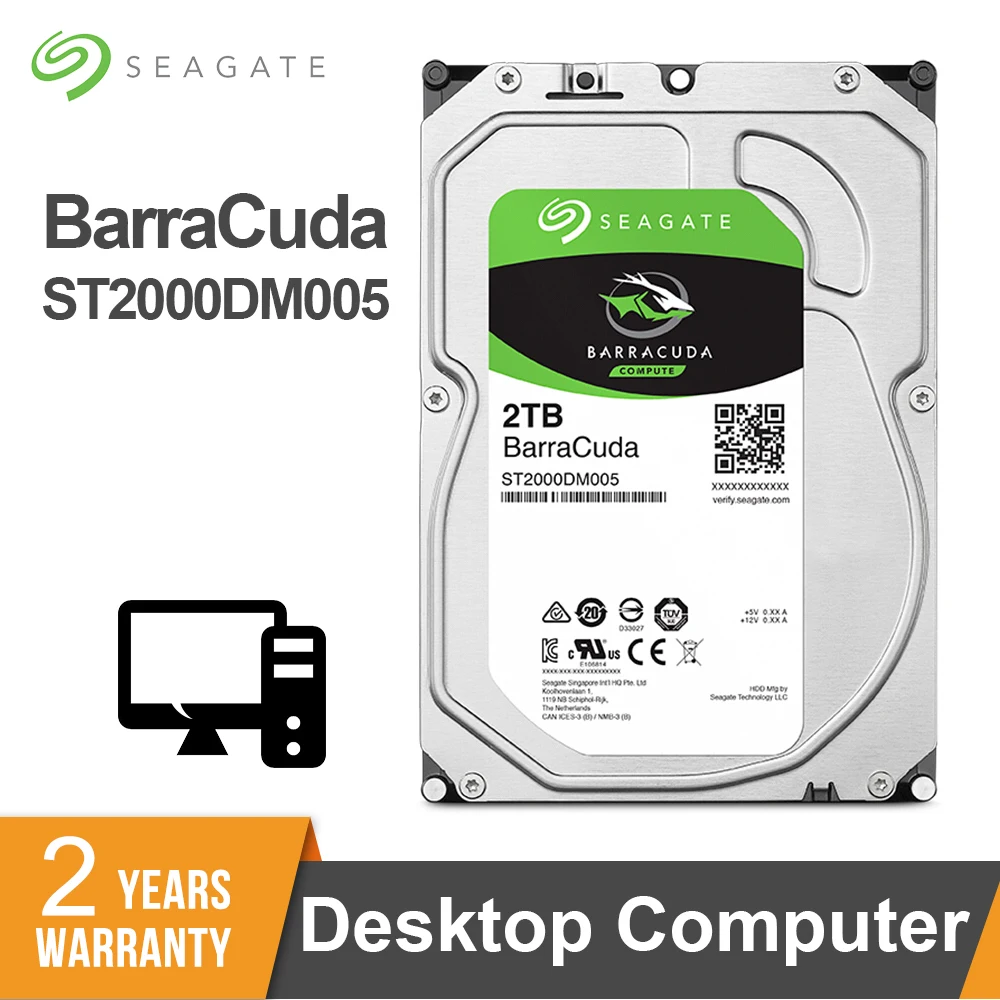 Жесткий диск Seagate, внешний жесткий диск для компьютера, 3,5 дюйма, SATA3, 6 дюймов, 5400 об/мин, ST2000DM005
Жесткий диск Seagate, внешний жесткий диск для компьютера, 3,5 дюйма, SATA3, 6 дюймов, 5400 об/мин, ST2000DM005