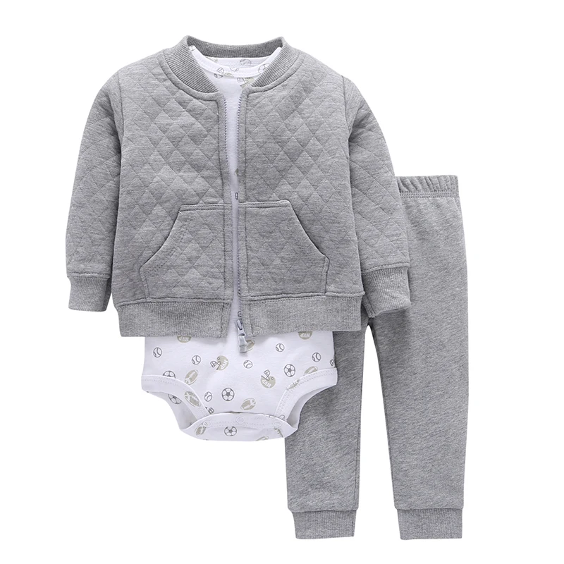 Одежда для маленьких мальчиков и девочек младенцев новорожденных Комплект