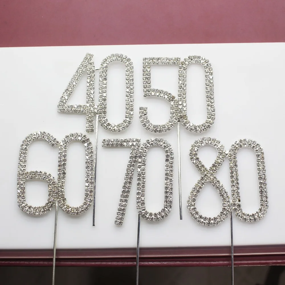 100pcs 45mm Silver Diamante Rhinestone Cake Topper Birthdays Wedding Numbers Crystal Stick Cake Accessories Party Decor
100pcs 45mm Silver Diamante Rhinestone Cake Topper Birthdays Wedding Numbers Crystal Stick Cake Accessories Party Decor
