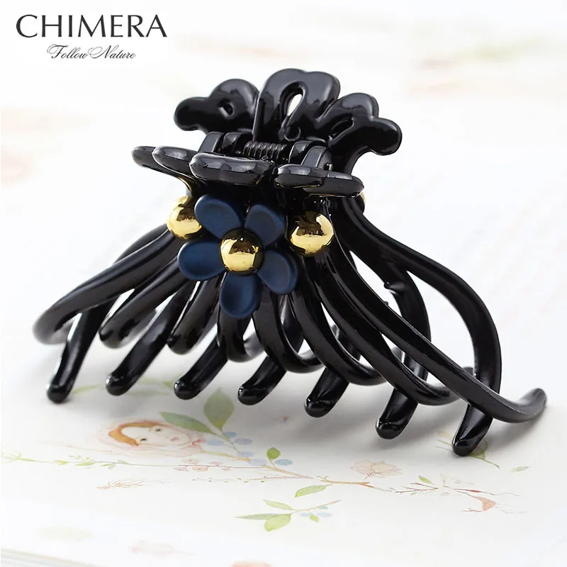 CHIMERA Simple Plastic Hair Claws Trendy Black Acrylic Hair Clips Crab Clamp Women's Flower Crab Fashion Hairpin Accessories
CHIMERA Simple Plastic Hair Claws Trendy Black Acrylic Hair Clips Crab Clamp Women's Flower Crab Fashion Hairpin Accessories