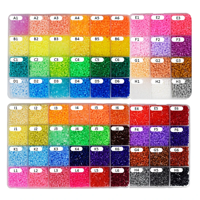 DOLLRYGA 2 6 мм 1500 шт./лот Hama бусины в головоломке Perler детская игрушка для детей