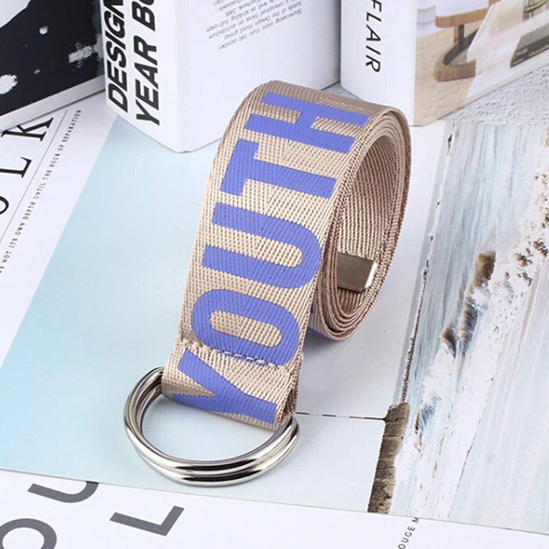 Unisex Canvas Belts Letters Student Letter Canvas Belt Printed D Ring Double Buckle Student Belt Fashion Belts
Unisex Canvas Belts Letters Student Letter Canvas Belt Printed D Ring Double Buckle Student Belt Fashion Belts