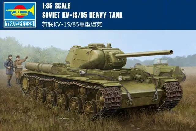

Модель Trumpeter 01567 1/35 советского KV-1S/85 тяжелый танк пластиковая модель комплект
