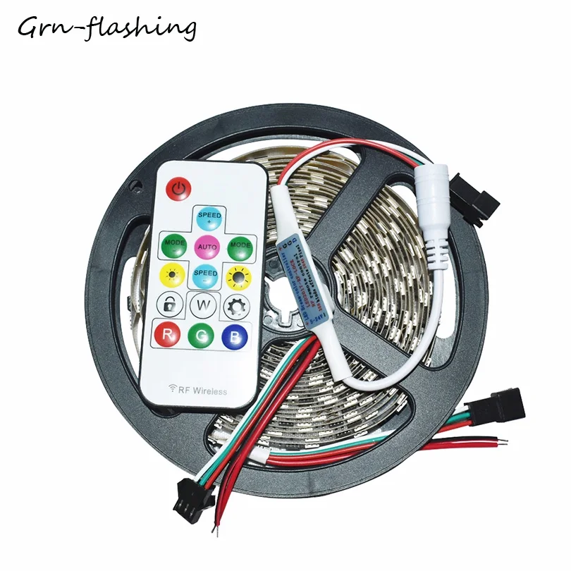 DC12V WS2811 RGB Led Strip 5M 300Leds IP30 2811 Addressable Programmable Dream Colorful Flexible Strip Lights with control
DC12V WS2811 RGB Led Strip 5M 300Leds IP30 2811 Addressable Programmable Dream Colorful Flexible Strip Lights with control