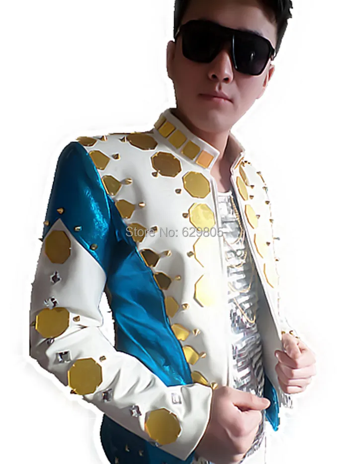 Plus size leather nightclub sequins male singer Outerwear star DJ performances suit top DS light men stage wear jacket costumes
Plus size leather nightclub sequins male singer Outerwear star DJ performances suit top DS light men stage wear jacket costumes