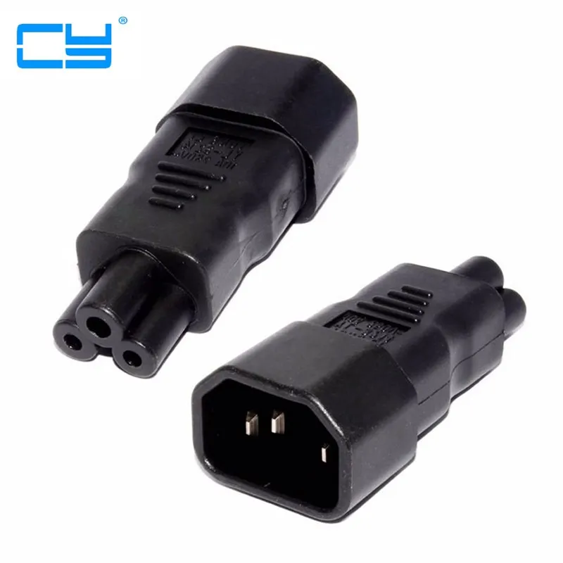 IEC 320 Adapter 3 Poles Socket C14 to Cloverleaf Plug Micky C5 Straight Extension Power Adapter
IEC 320 Adapter 3 Poles Socket C14 to Cloverleaf Plug Micky C5 Straight Extension Power Adapter