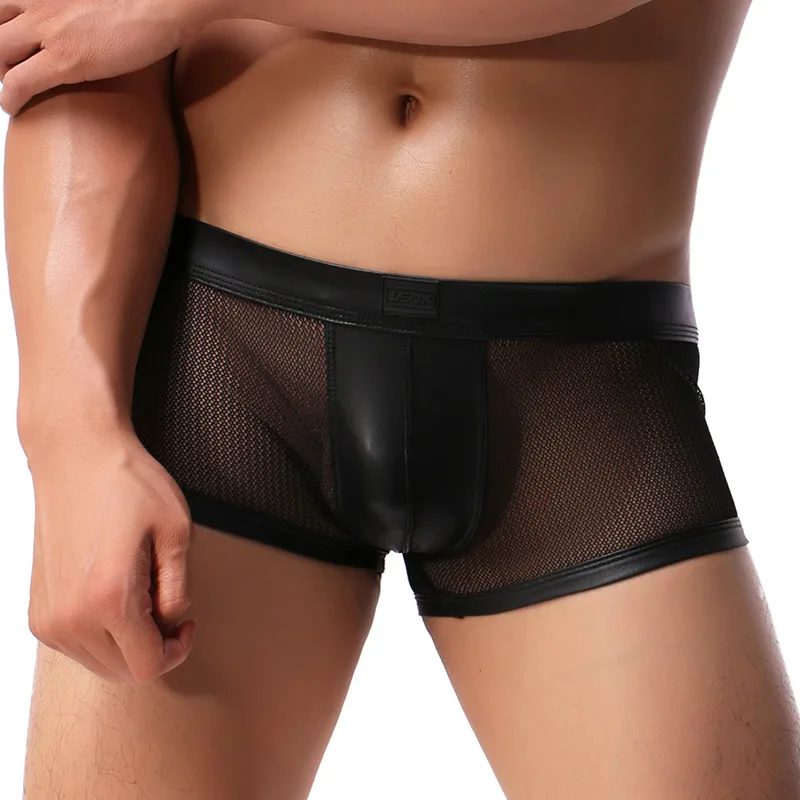 New Men's Sexy Underwear Suit Mesh Leather Long Shirt Undershirt Boxers Breathable Cool Mens Undershirt Dropshipping
New Men's Sexy Underwear Suit Mesh Leather Long Shirt Undershirt Boxers Breathable Cool Mens Undershirt Dropshipping