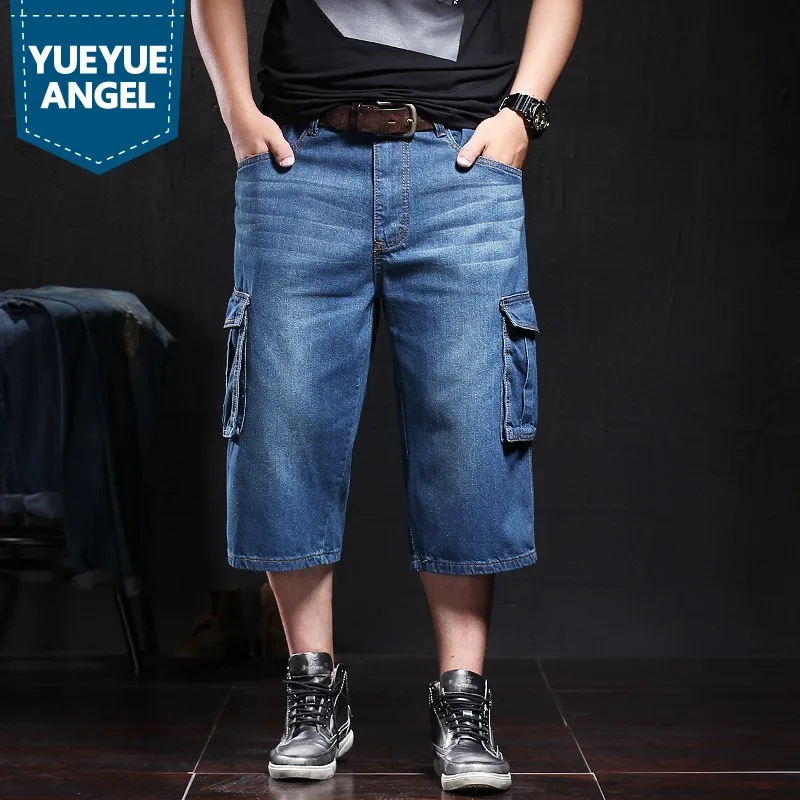 Fashion Casual Mens Calf-Length Jeans Shorts Men Summer Baggy Pockets Denim Shorts Plus Size Straight Cargo Pants Male Clothing
Fashion Casual Mens Calf-Length Jeans Shorts Men Summer Baggy Pockets Denim Shorts Plus Size Straight Cargo Pants Male Clothing