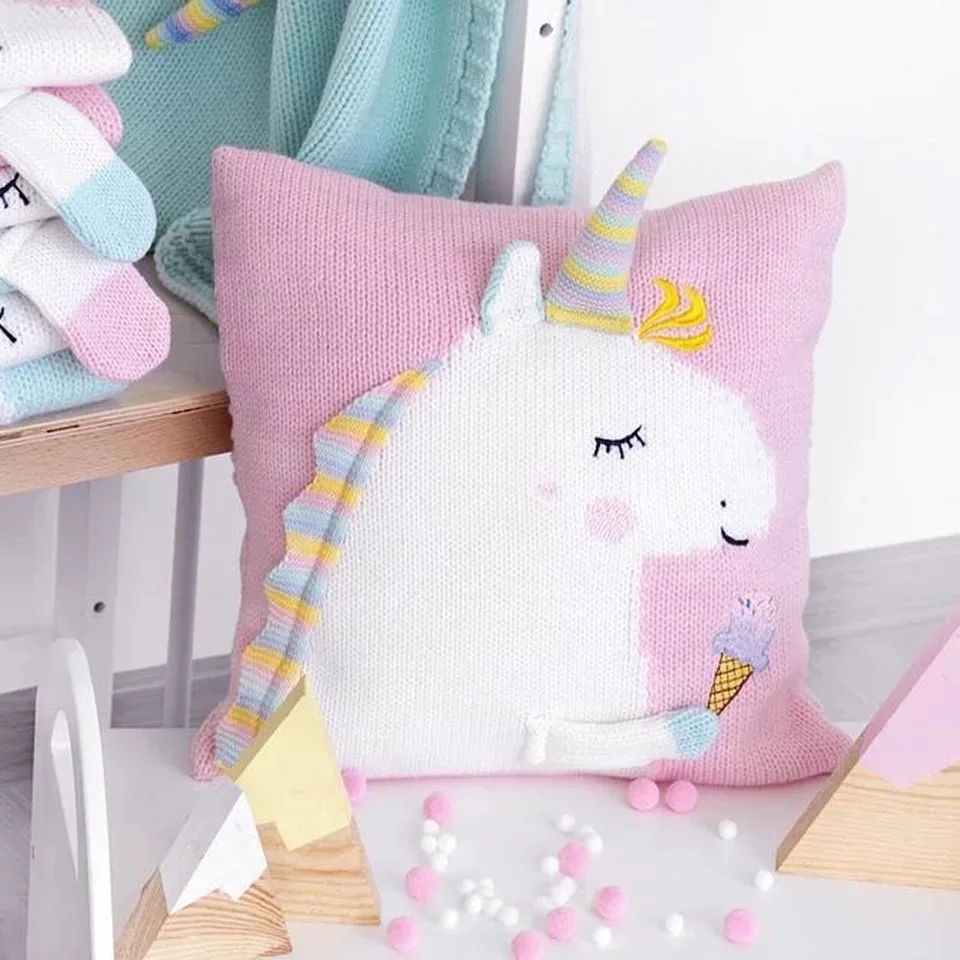 35cm Cute Unicorn Knitted wool Pillow Stuffed Soft Kawaii Horse Doll Unicorn Plush Toy Sofa Cushion for Kids Children Girls Gift
35cm Cute Unicorn Knitted wool Pillow Stuffed Soft Kawaii Horse Doll Unicorn Plush Toy Sofa Cushion for Kids Children Girls Gift